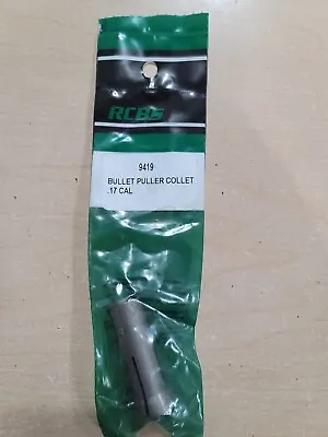 RCBS  Bullet Puller Collet 17 Cal Mpn 9419 NIP.  09419 17 Hornet Remington Etc • $17.99