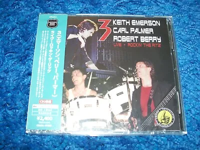 3 KEITH EMERSON CARL PALMER ROBERT BERRY - Live Rockin' The Ritz CD JAPAN IMPORT • $20