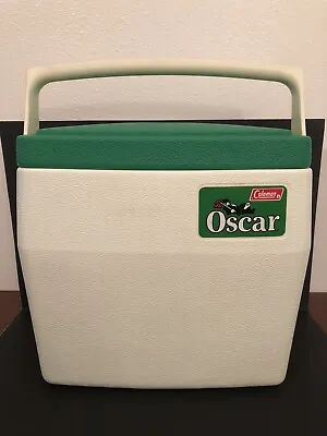 Coleman 16 Qt Oscar Cooler 5274 USA Made 1984 Green Lid Lunch Box Vintage • $25