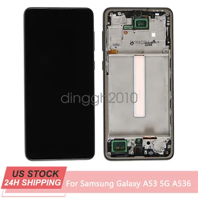 $37.59 • Buy For Samsung Galaxy A53 5G SM-A536U A536V S536DL LCD Touch Screen Digitizer Frame