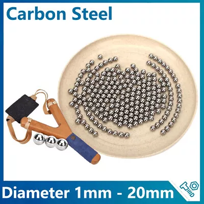 Diameter 1mm - 20mm Catapult Steel Ball Bearings Solid Roller Balls • $2.41