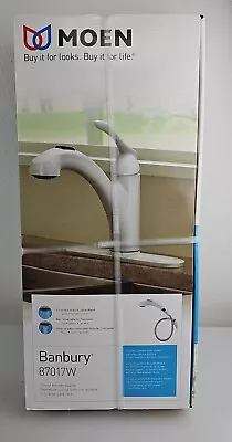 Moen 87017W Glacier Banbury Pullout Spray Kitchen Faucet NIB • $119