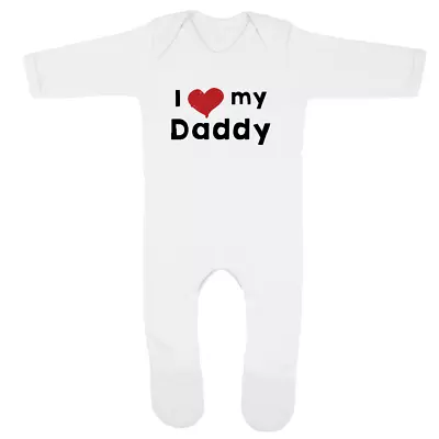 I Love My Daddy 1 Baby Romper Cute Fathers Day Christmas New Born Gift • £7.99