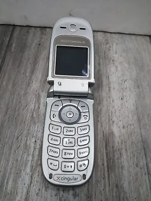 Motorola V Series Flip Phone V220 Cingular / ATT ( WORKS NEED NEW BATTERY) • $19.98