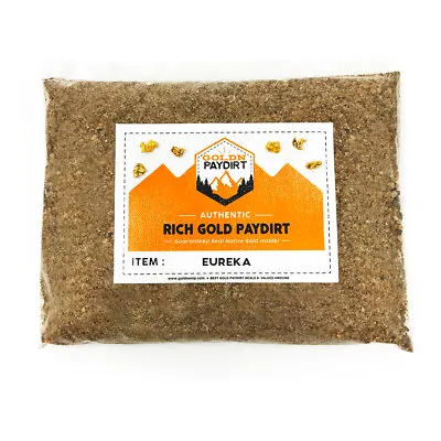 $25.50 • Buy Gold Paydirt EUREKA Unsearched & Guaranteed Added GOLD! Panning Nugget
