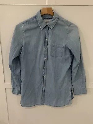 Womens I Love H81 An American Brand Denim Shirt Sz S Long Sleeve GUC • $7.18