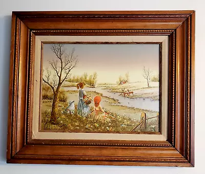 C. Carson Signed Original Oil Painting On Canvas  Framed • $85