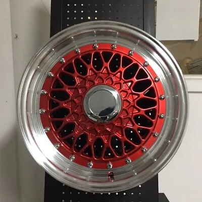 15  Rs Classic Style Red Rims Wheels 4x100 Fits Honda Crx Fit Insight • $435