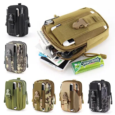 Men Tactical Carrying Bag Belt Bag Military MOLLE Pouch Utility Small Waist Bag • $8.98