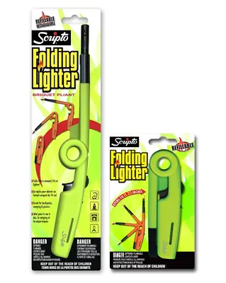 Scripto Multi Purpose Refilable Rechargeable Folding Lighter (Random Color) Pk 1 • $9