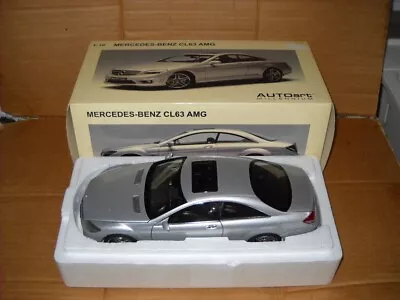 1/18 Autoart Mercedes Cl63 In Metallic Silver Sold Out And Getting Rare • $219.48