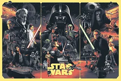 Star Wars The Original Trilogy Poster 17X11 Darth Vader Boba Fett Skywalker 🍿 • $12.93