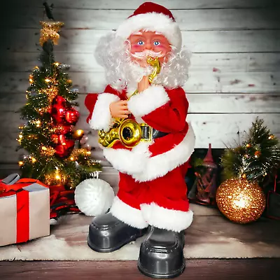 Battery Operated Musical Santa Claus With Saxophone • £12.50