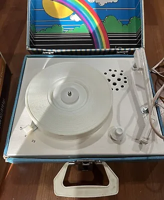 Vintage Imperial Party Time Child's Record Player Model 100 With Box Of Records • $35