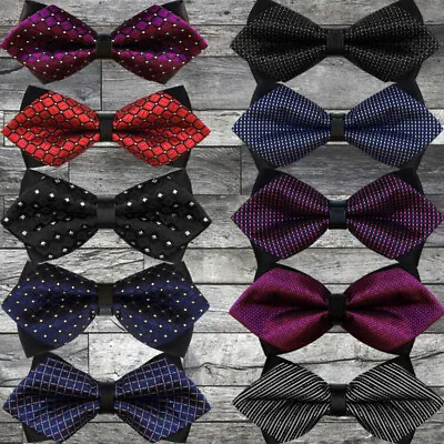 Bow Tie Classic Fashion Novelty Men Adjustable Tuxedo Bowtie Wedding Necktie Lot • $7.20