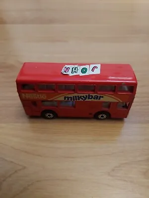 Matchbox Leyland Titan Red London Bus Nestle Milkybar' Labels • £20