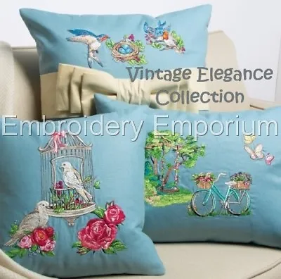 VINTAGE ELEGANCE COLLECTION - MACHINE EMBROIDERY DESIGNS ON USB 4x4 & 5x7 • £20.95