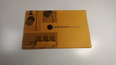 Quad 33 - 303 User Manual. In Good Condition • $43.52