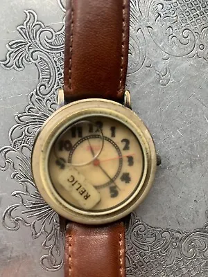 $9 • Buy Relic Vintage Watch Battery Operated Unique Fluid Face
