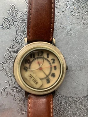 $9 • Buy Relic Vintage Watch Battery Operated Unique Fluid Face