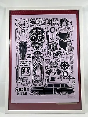 Mike Giant San Francisco Signed 18” X 24” Poster Print 2021 10/20 • $199.99