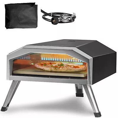 VEVOR 13  Outdoor Pizza Oven Portable Multi-Fuel Gas/Propane Pizza Oven Foldable • $153.04