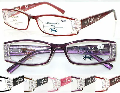 £5.55 • Buy R441 High Quality Women Reading Glasses/UV400 Sunglasses/Spring Hinges/Diamante