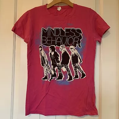 Mindless Behavior Band Concert Pink Graphic Shirt Women’s Sz S • $28