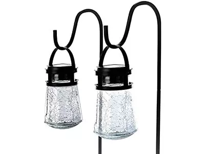 Home Zone Security Solar 3000K Pathway Lights Black 2-Pack • $33.95