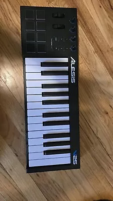 Alesis V25 | 25 Key USB MIDI Keyboard Controller With Backlit Pads • $42