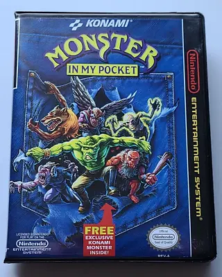 Monster In My Pocket CASE ONLY Nintendo NES Box BEST QUALITY AVAILABLE • $12.97