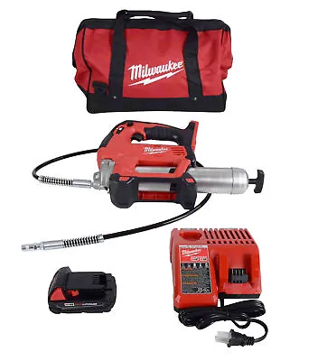 Milwaukee 2646-21ct M18 18 Volt Cordless Grease Gun Kit (1.5 Ah) • $248.99