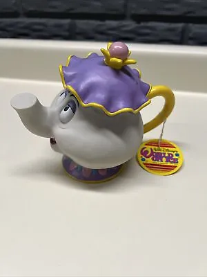 Beauty And The Beast Disney Mrs. Potts Teapot Plastic Bank World On Ice 5” #9F • $18.99