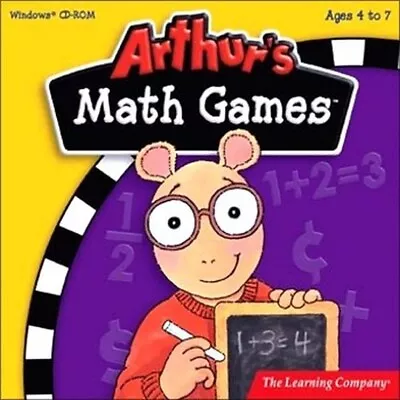 Arthur's Math Games Edutainment Packed Ages 4-7 The Learning Company New Sealed • $16.56
