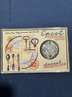 Walt Disney World International Food And Wine Festival Passholder Coin 2017 • $0.99