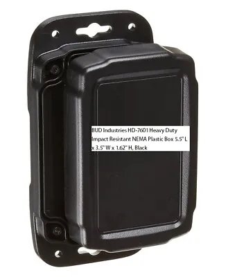  BUD Industries HD-7601 Impact Resistant NEMA Plastic Box 5.5  L X 3.5 W X 1.62  • $14.95