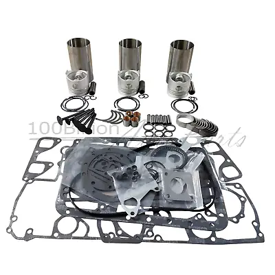 For Toro 72D 322D 324D 325D With Mitsubishi K3D Engine Overhaul Rebuild Kit • $595