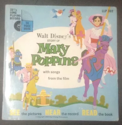 1966 Walt Disneys Story Of Mary Poppins Long Play Record Tested (vg/vg+) • £12.99
