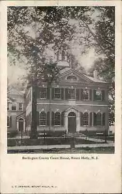 Mount Holly NJ Burlington County Court House C1905 Postcard • $4.97
