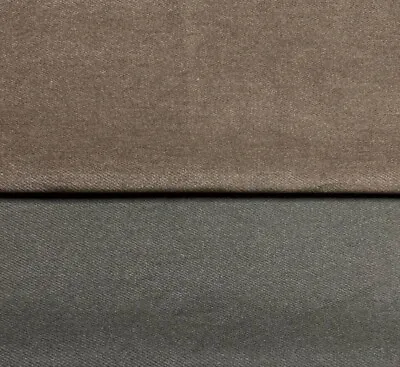 Brushed Twill Cotton Gabardine Fabric Brown And Green Colours 370 Gsm 55  Wide • £0.99