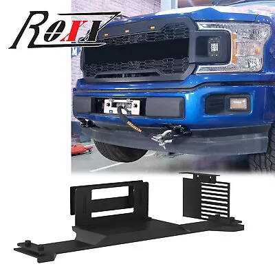 For 2018 2019 2020 Ford F150 Steel Modular Front Bumper Winch Plate Skid Plates • $129.99