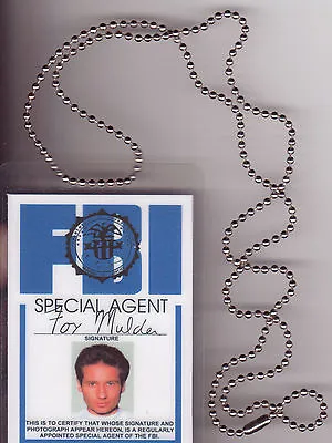 $8.96 • Buy Halloween Costume Item Fox Mulder Xfiles X-Files BADGE ID Identification Card