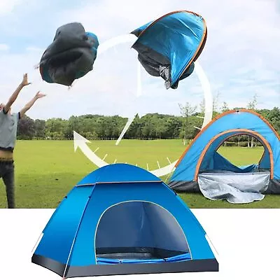 3-4 Person Instant Pop Up Camping Tent Outdoor Easy Set Up Automatic Family Tent • $37.44