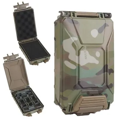 Tactical Battery Case CR2032 AAA 18650 18350 CR123A Battery MOLLE Airsoft Vest • £19.19