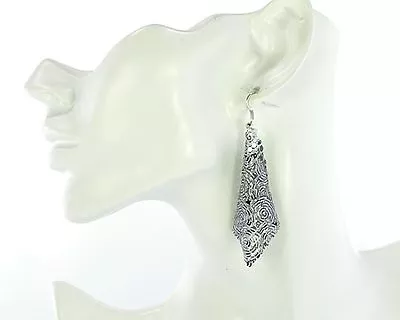 Sexy XL Earrings Mesh Paris Hook Earrings Square Mesh Square Enamel • £5.16