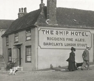£16 • Buy RP HERNE BAY Sea Front SHIP HOTEL Public House RIGDENS ALES Weather Board KENT