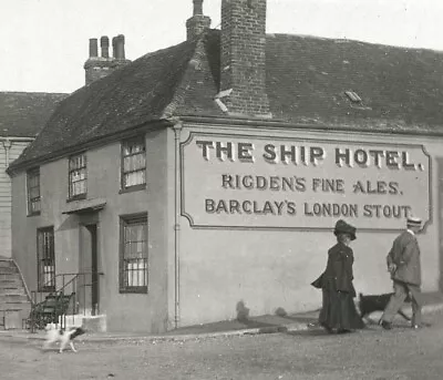 £16 • Buy RP HERNE BAY Sea Front SHIP HOTEL Public House RIGDENS ALES Weather Board KENT