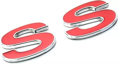 2pc (Pair) SS Fender Emblem For 96-02 Camaro SLP SS Badge 12369966R (Red/Chrome) • $15.99