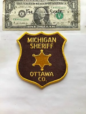 Ottawa County Michigan Police Patch  Un-sewn Great Condition   • $10.75
