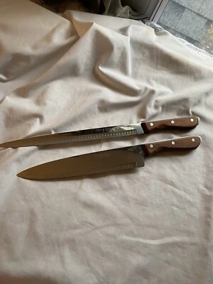 $17.95 • Buy Vtg-Regent Swords-Chef & Slicing Knives-Lightning Edge-Stainless-Japan